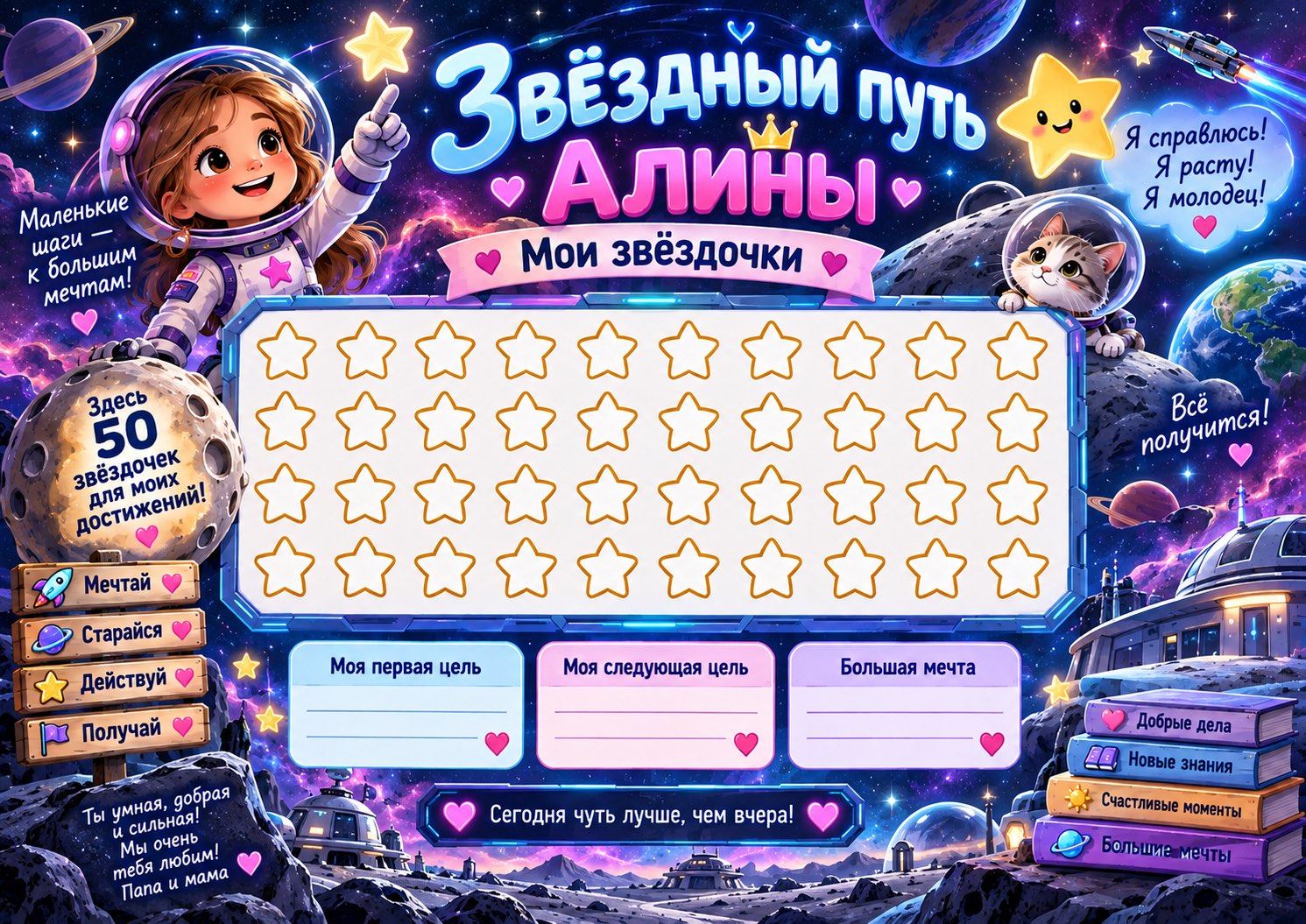 Пример оформления: Космос