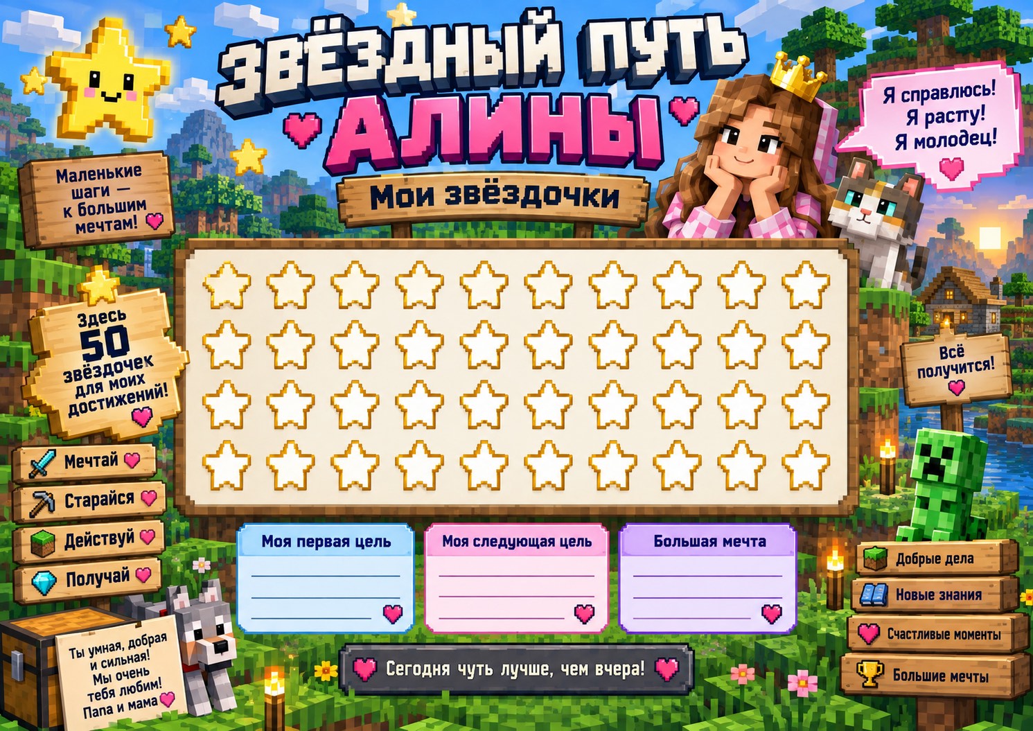 Пример оформления: Кубический мир